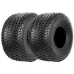 20x8.00-8 Lawn Mower Tire, 20x8-8 Tractor Turf Tire, 4 Ply Tubeless, 950lbs Capacity, Set of 2