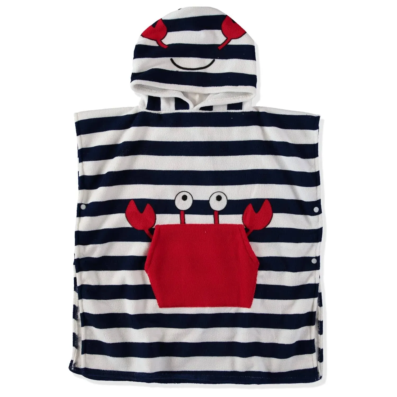 Wippette Boys and Girls Hooded Beach Towel 2-3T / Navy