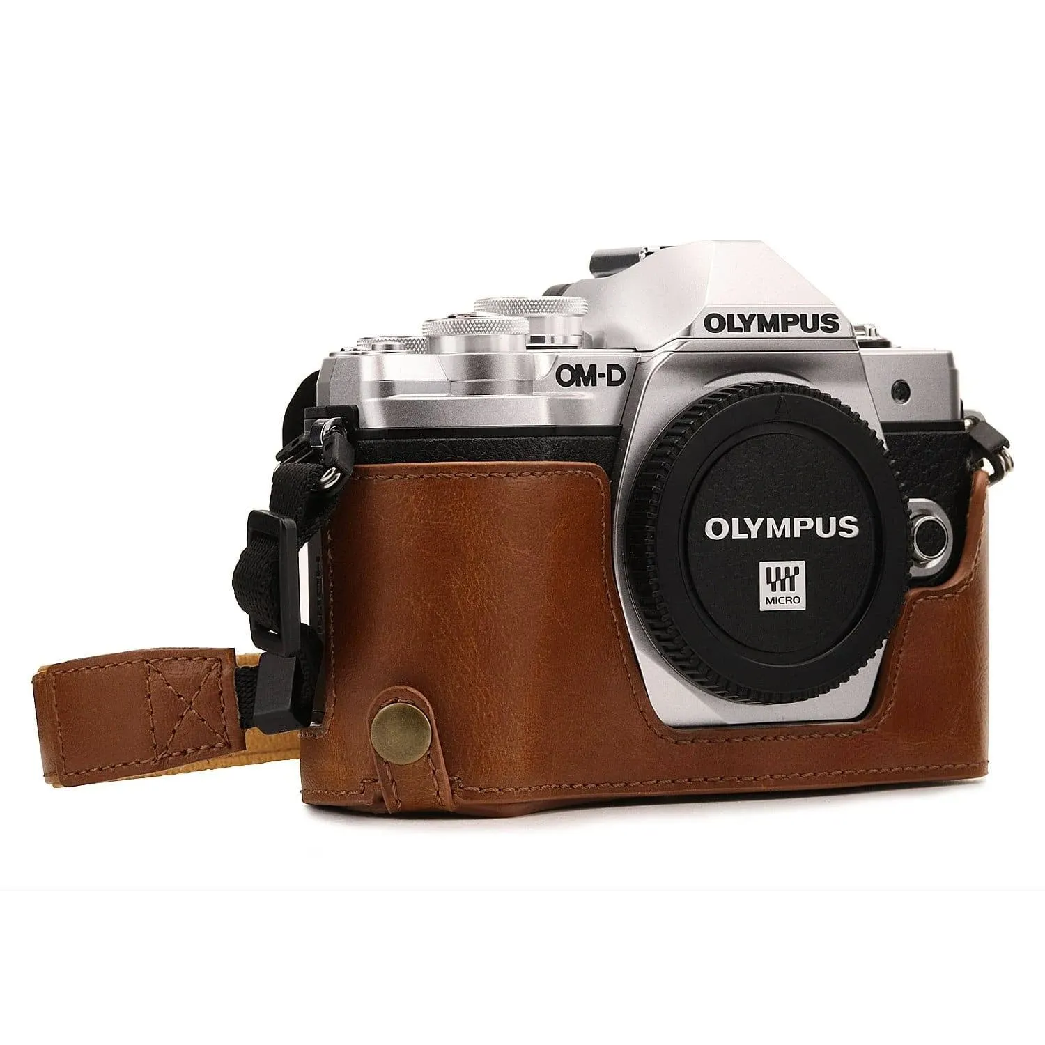 Olympus OM-D E-M10 Mark IIIs, OM-D E-M10 Mark III Leather Camera Half Case