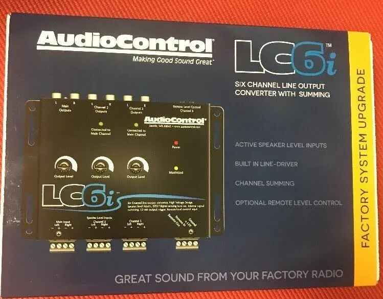 AudioControl LC6i-WHITE 6 Channel Line Output Converter w/ Summing