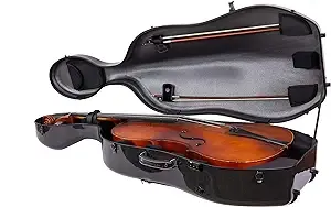 Crossrock Case Fits Montagnana and Similar Wider Bout Cellos, Carbon Fiber Shell ...