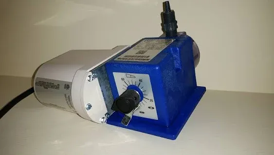 X030-XA-AAAAXXX:PULSATRON-Pulsatron Chemtech 100 Metering Pump 115 Pulsatron Chemtech Series 100 Diaphragm Metering Pump, 115V, 30 GPD Max, San/PVC/CSPE/Ceramic Liquid End.44" PVC X .50" Pe Tubing