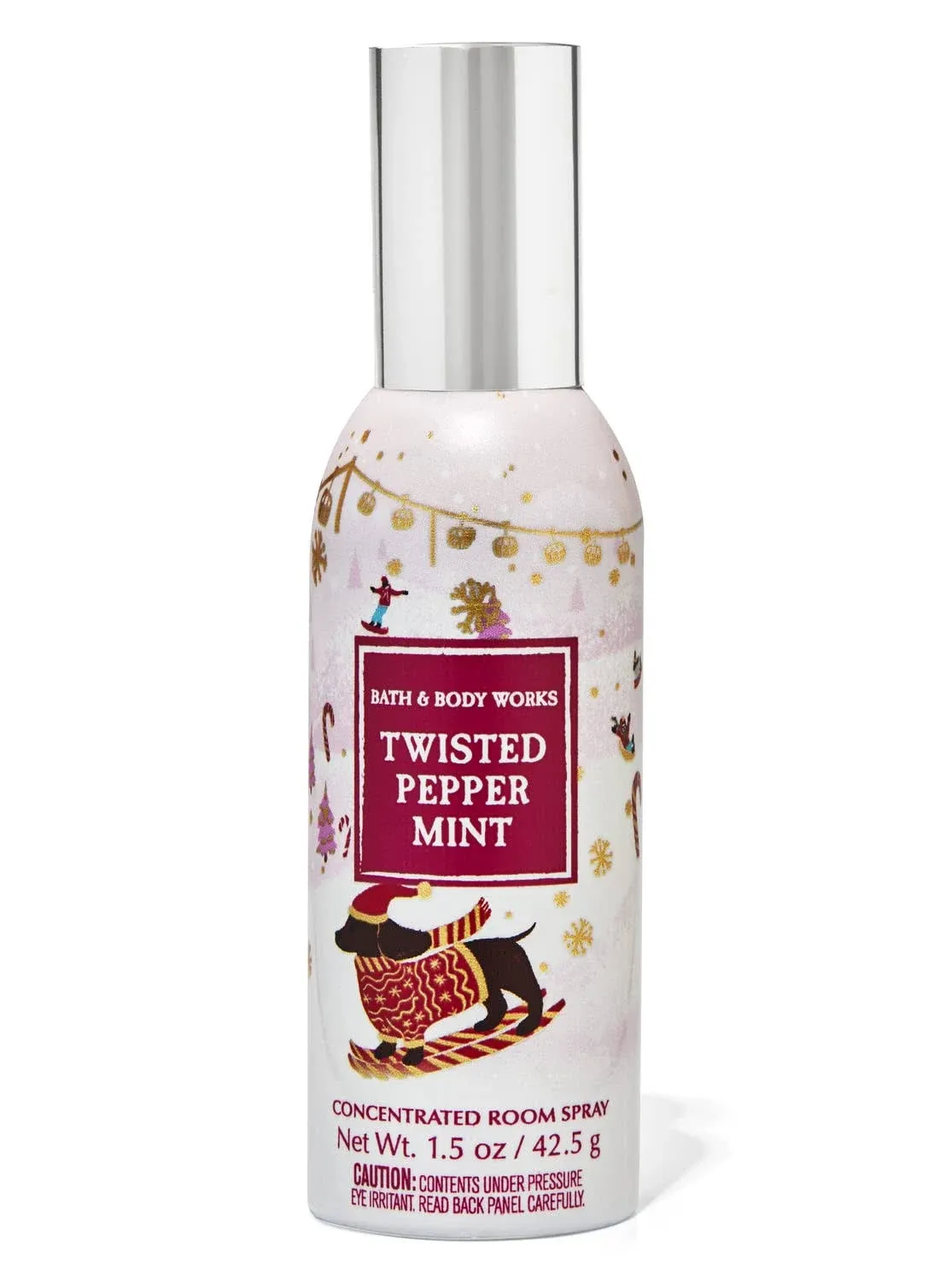 1 NEW BATH &amp; BODY WORKS TWISTED PEPPERMINT CONCENTRATED ROOM SPRAY PERFUME MIST