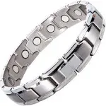 1pc Titanium Alloy Magnetic Bracelet For Men, Sports Style Bracelets For Men &amp; Women, Adjustable Jewelry