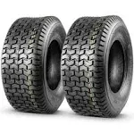 16x6.50-8 Lawn Mower Tire, 16x6.5-8 Tractor Turf Tire, 4 Ply Tubeless, 620lbs Capacity, Set of 2