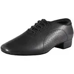 Men&#039;s Ballroom Dance Shoes Latin Salsa Dancing Black Breathable Leather Chara...