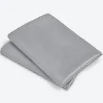 Bare Home Satin Pillowcase Set Standard / Silver