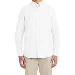 Izod Stretch Extensible White Long Sleeve Button Down Shirt Size S