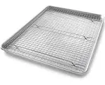 1607cr Bakeware Extra Large Sheet Baking Pan And Bakeable Nonstick Cooling Rack 