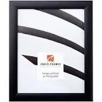 Craig Frames 1WB3BK 5 by 7 inch Picture Frame, Smooth Wrap Finish, 1 inch Wide, Black