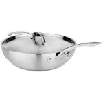 Viking Pro Stainless Steel 5-Ply 12 Inch Covered Chef's Pan, 5.2 Qt - Frying Pans And Skillets - by Viking Culinary | Houzz