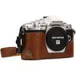 Olympus OM-D E-M10 Mark IIIs, OM-D E-M10 Mark III Leather Camera Half Case