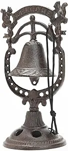 Sungmor Cast Iron Dinner Hand Bell Tabletop Squirrel Shape Ornament Service Bell