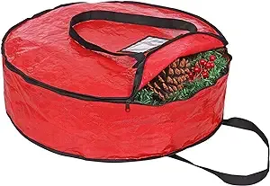 ProPik Christmas Wreath Storage Bag 24&#034; - Garland Holiday Container with Tear