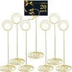 24 Pack 8.66 Inch Table Number Holder Wedding Table Name Card Holder Clips Pi...