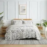 Southshore Fine Living Bayberry Reversible Oversized 3-Piece Duvet Cover Set Ivory Full / Queen