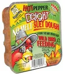 C & S Hot Pepper Delight No Melt Suet Dough Cake (3 Pack / 11.75 oz Each)