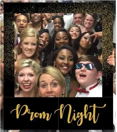 Aahs Engraving Prom Night Party Frame Photo Prop, 35 x 30 Inches