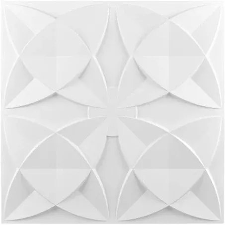 Art3d Decorative Ceiling Tile 2x2 Glue Up, Suspended Ceiling Tile Pack of 12pcs White Floral