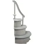 Confer in Ground Swimming Pool Curve Step System