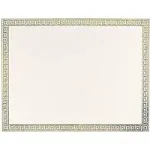 Great Papers! Gold Foil Channel Border Certificate, 8.5&#034;x 11&#034;, 15 Count (963007)