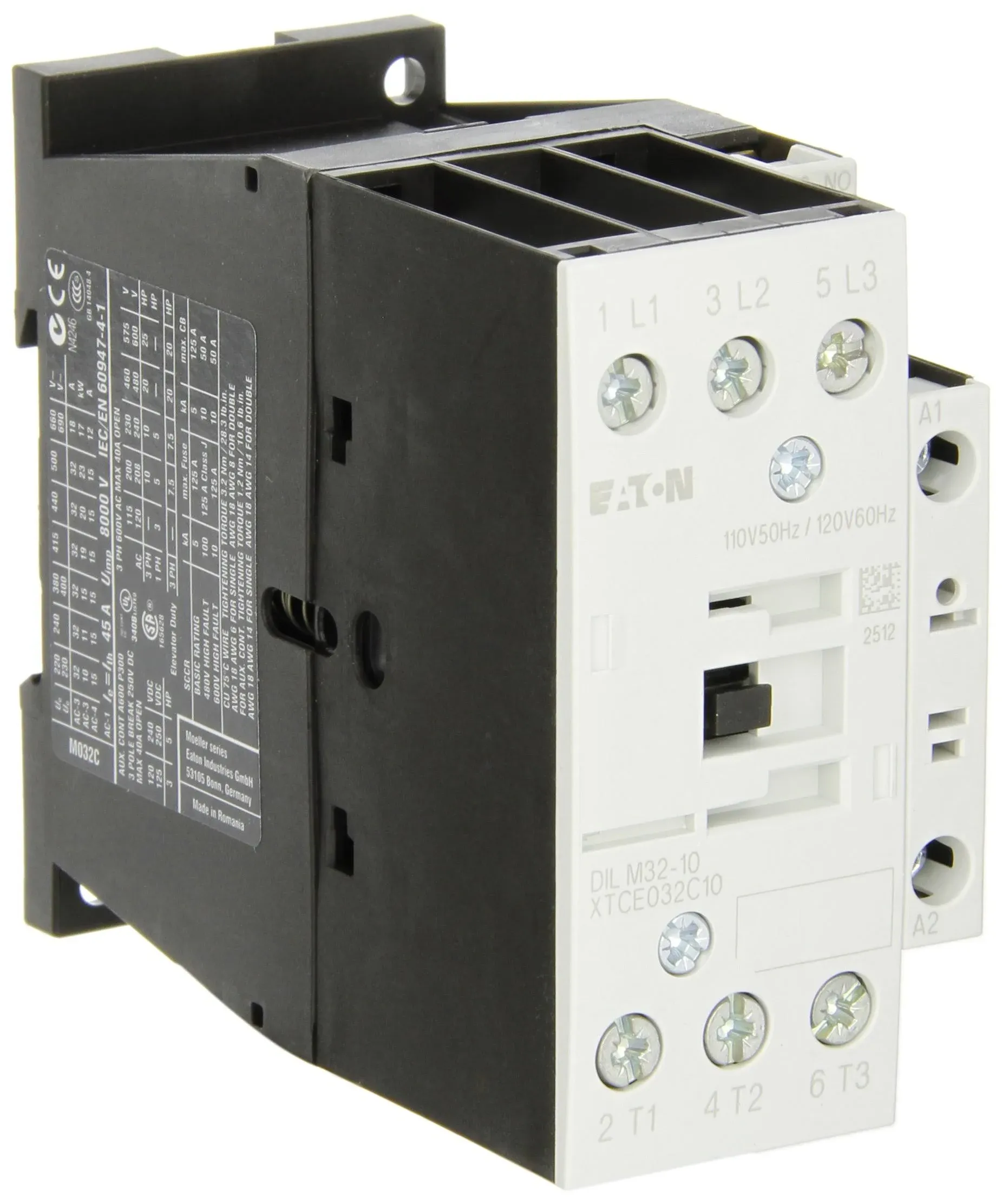 XTCE032C10A Eaton IEC Contactor