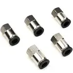 1/4" NPT Female Air Fittings Push to Connect Fittings,CEKER 3/8 inch Tubing Air Line Fittings Pneumatic Fitting Push in Connectors Quick Connect Air SHK