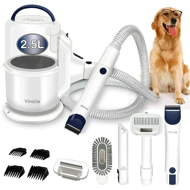 Dog Grooming Kit &amp; Dog Hair Vacuum, Pet Grooming Vacuum with Pet Hair Remover &amp; 