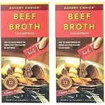 Savory Choice Liquid Beef Broth Concentrate 5.1 Ounce Box (Pack of 2)