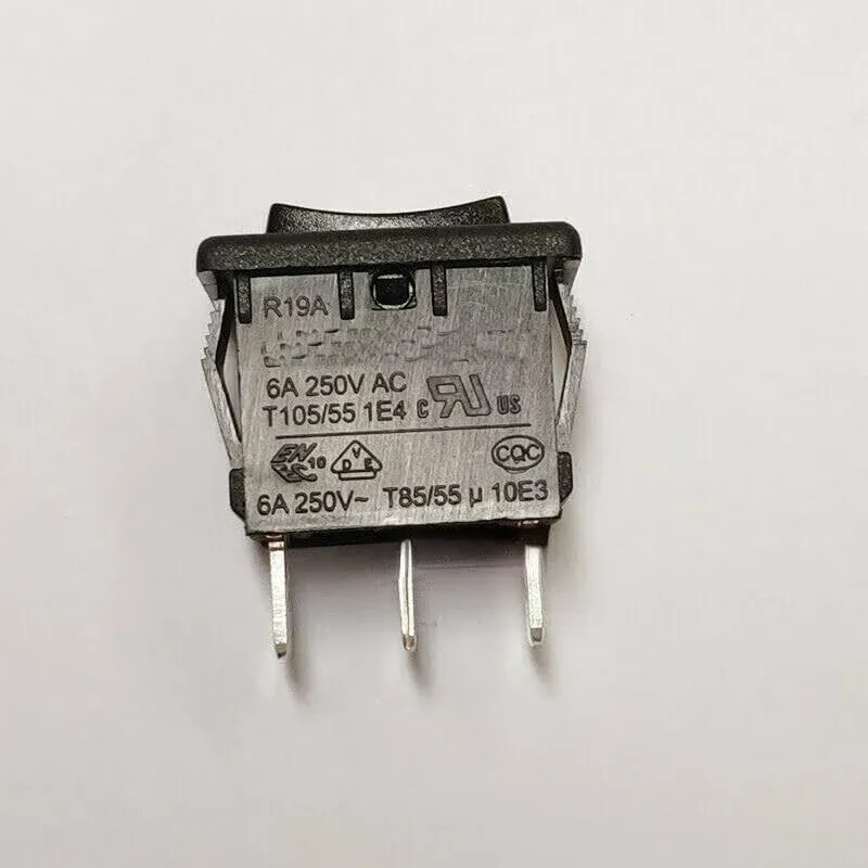 1PC  6A 125/250VAC R19A Switch 3 Pins 3 Positions Double Side Momentary