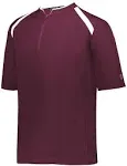 Holloway 229581 Clubhouse Pullover - Maroon/White - S