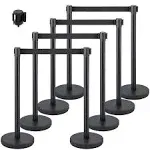 VEVOR Crowd Control Stanchion Set of 8 Pieces