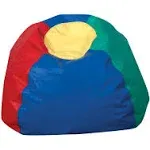 Children's Factory Kids Bean Bag Chairs, Flexible Seating Classroom Furniture, Comfy Kids Chairs, 26", Rainbow