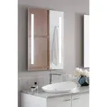 KOHLER 99571-TLC-NA Verdera 24" W x 33" H Bathroom Mirror with Lights, Surface Mount Bathroom Wall Mirror