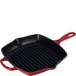 Le Creuset Signature Square Skillet Grill - Cerise