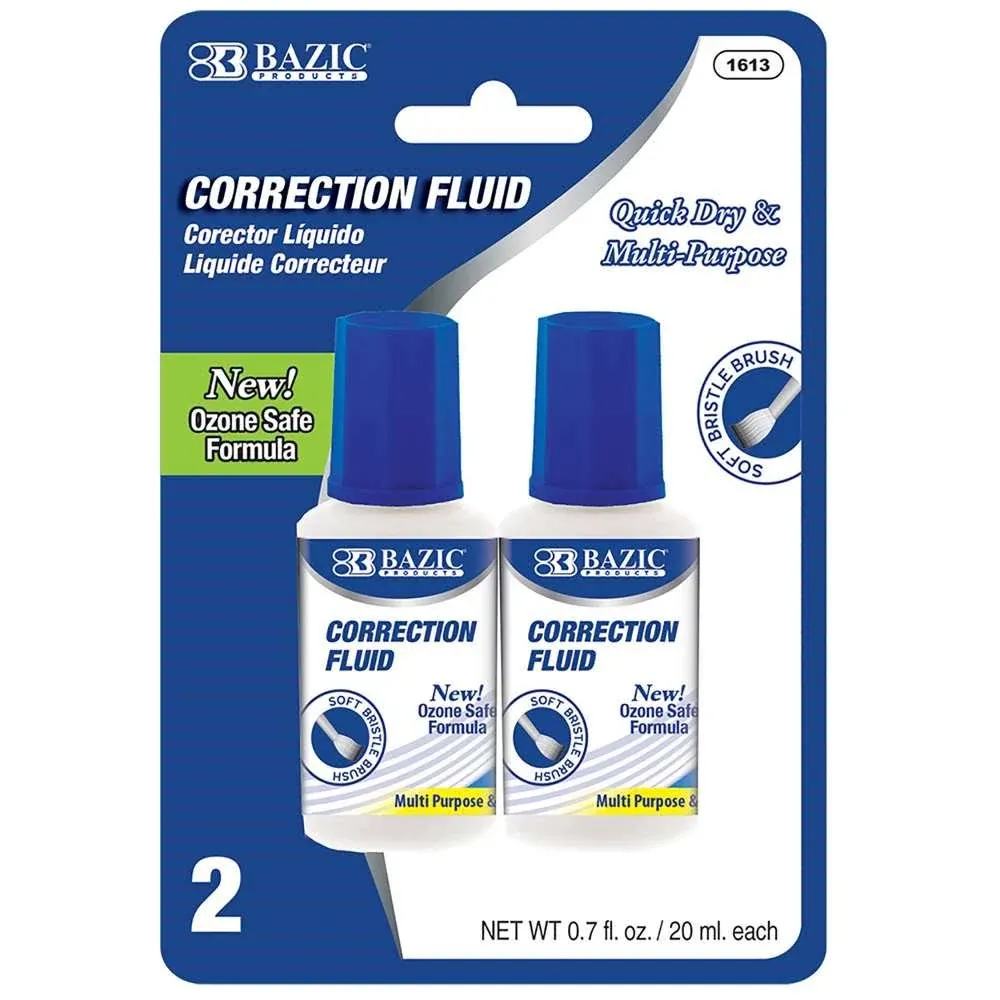 Bazic 20ml / 0.7 fl. oz. Correction Fluid (2/Pack)