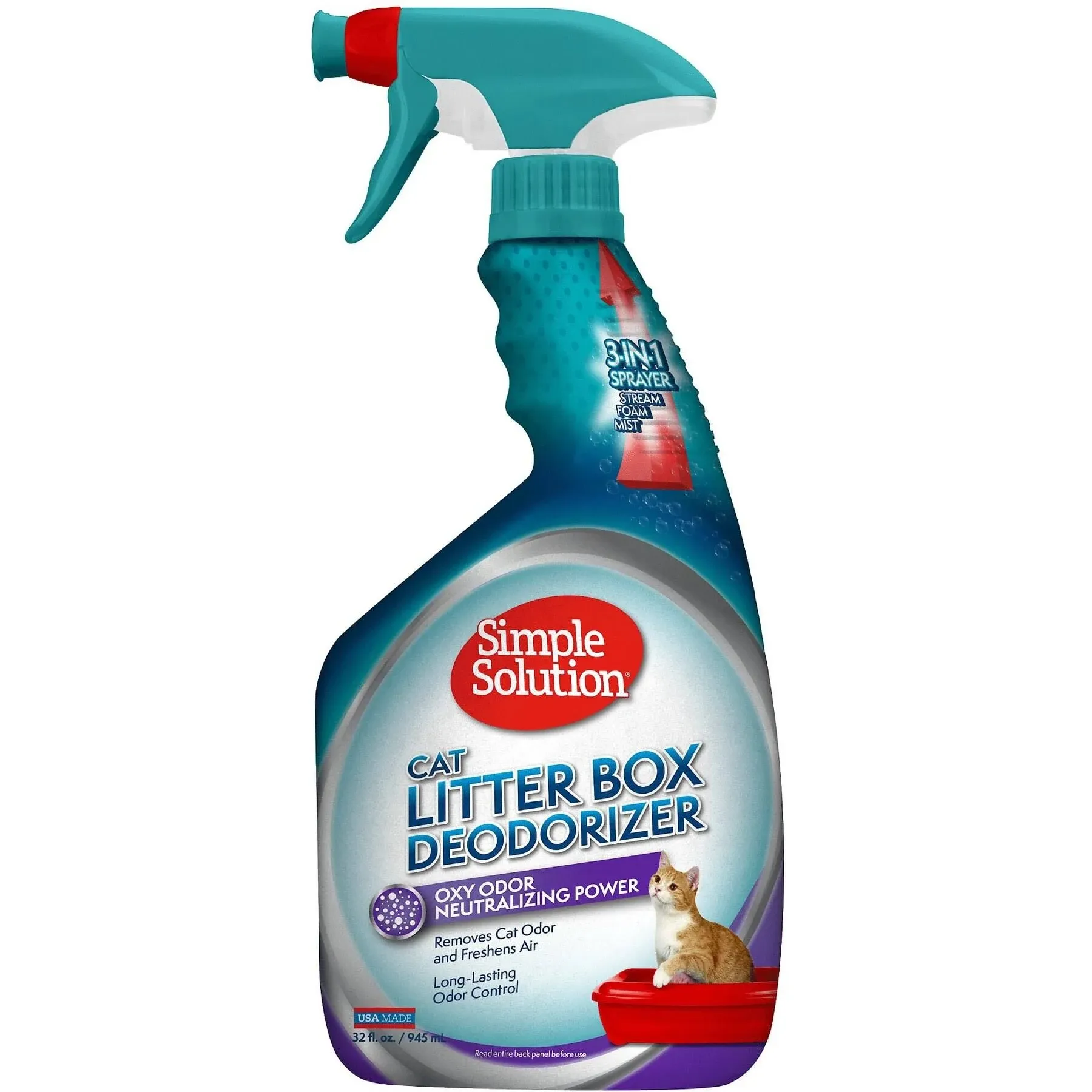 Simple Solution Cat Litter Box Deodorizer 32 oz