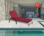 Kozyard Maya Outdoor Chaise Lounge with Weather Resistant Cushion