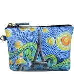 Anna by Anuschka Women's Hand Painted Coin Pouch 1824, Love in Paris