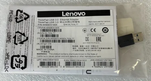 NEW Lenovo 4X90E51405 Ethernet Adapter- Sealed Genuine - Free Shipping