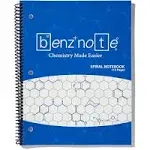 Benznote Organic Chemistry Spiral Notebook