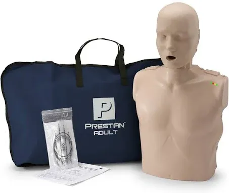 PRESTAN PP-AM-100M-MS Professional Adult CPR Training Manikin with CPR Monitor, Medium Skin