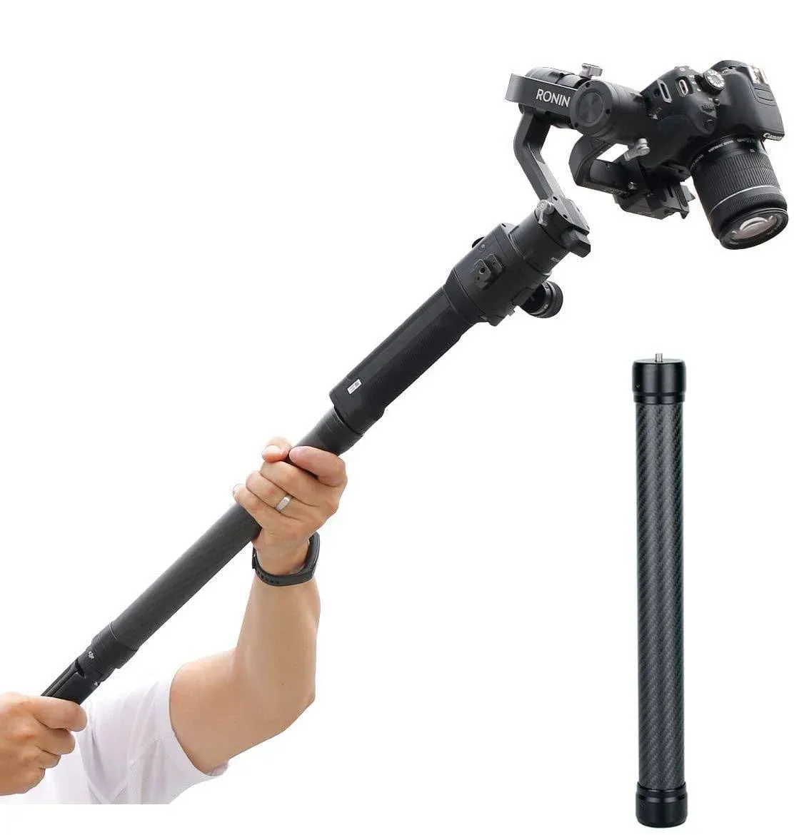 Carbon Fiber Extension Pole Stick Stabilizer Rod Monopod For Dji Ronin S Zhiyun ...