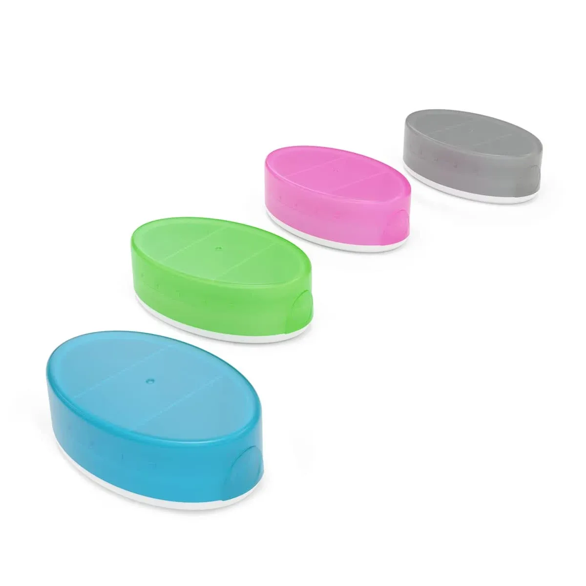 Ezy Dose Daily Oval Pill Case (4 Pack)