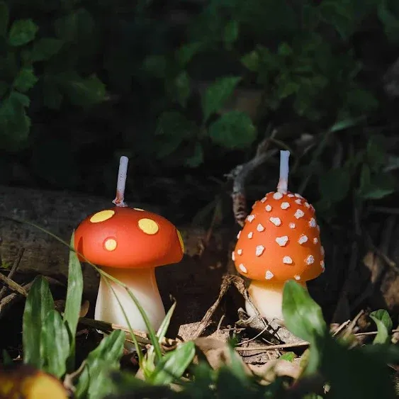 Birthday Candles Mushroom for Party Supplies and Wedding 