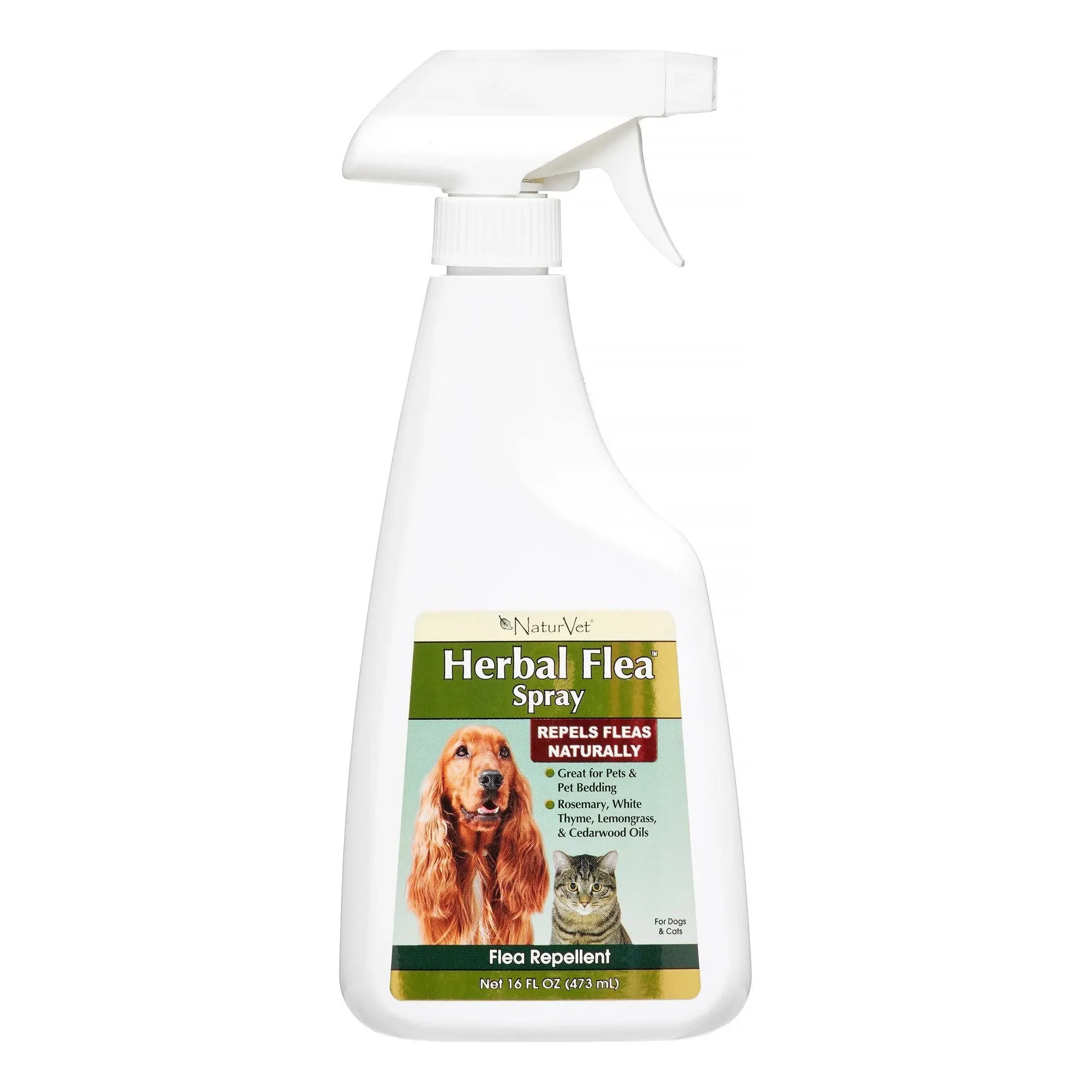 NaturVet Herbal Flea Spray, 16-oz