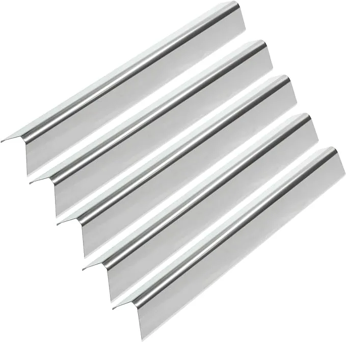 Hongso 7539 7540 24.5 Inch Stainless Steel Flavorizer Bars Replacement for Weber Genesis 300 Series E-310, E-320, S-310, S-320 (with Side-Controls Panel) Heat Deflectors 5-Pack 20 Gauge