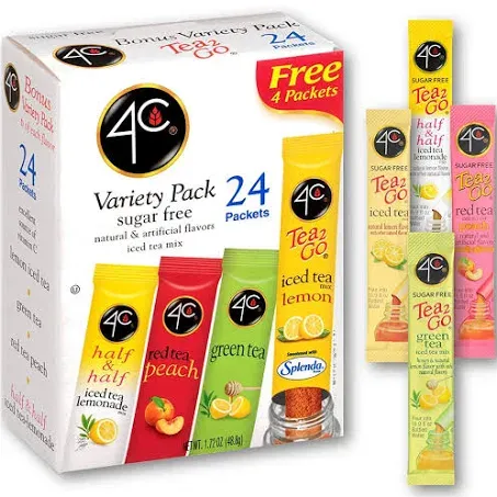 4C Totally Light 2Go Drink Mix Variety Pack 24 Packets