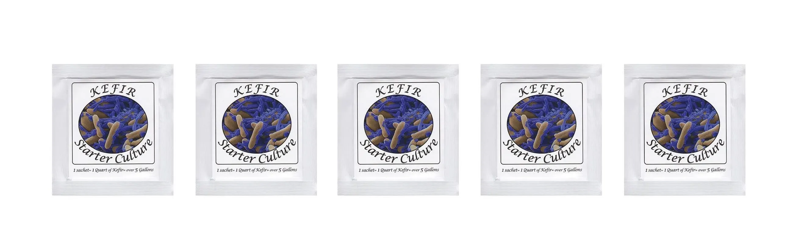 Kefir Starter Cultures Pack of Freeze-Dried Culture Sachets For Creamy and Mild Milk Kefir