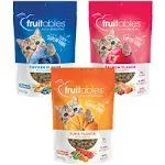 Fruitables Cat Treats | Crunchy Cat Treats | Healthy Low Calorie Cat Treats Packed with Protein | Free of Wheat, Corn and Soy | 2.5 oz (Pack of 3)